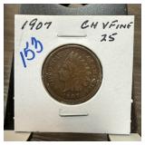 1907 INDIAN HEAD PENNY CENT 1907 INDIAN HEAD PENNY CENT