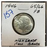 1946 ROOSEVELT SILVER DIME HIGH GRADE 1946 ROOSEVELT SILVER DIME HIGH GRADE