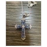 STERLING SILVER CROSS NECKLACE