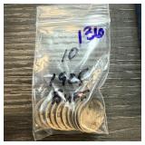 QTY 10 1925 BUFFALO NICKELS