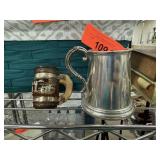 PEWTER TANKARD / SHOT GLASS