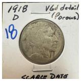 1918-D BUFFALO NICKEL SCARCE DATE