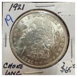 1921 MORGAN SILVER DOLLAR HIGH GRADE