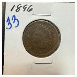 1896 INDIAN HEAD PENNY CENT
