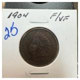 1904 INDIAN HEAD PENNY CENT