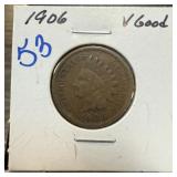 1906 INDIAN HEAD PENNY CENT
