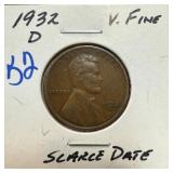 1932-D WHEAT PENNY CENT SCARCE DATE