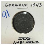 1943 GERMANY WWII NAZI RELIC