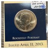 2013 UNC ROOSEVELT DOLLAR COIN