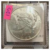 1922 PEACE SILVER DOLLAR HIGH GRADE