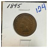 1895 INDIAN HEAD PENNY CENT
