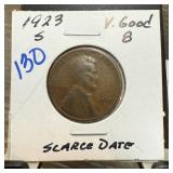 1923-S WHEAT PENNY CENT SCARCE DATE