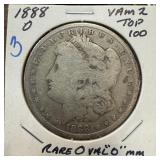 1888-O MORGAN SILVER DOLLAR VAM 2 TOP 100 OVAL O