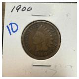 1900 INDIAN HEAD PENNY CENT