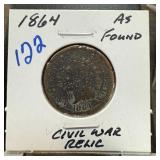 1864 INDIAN HEAD PENNY CENT