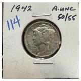 1942 MERCURY SILVER DIME