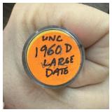 1960-D LARGE DATE UNC MEMORIAL PENNIES CENTS