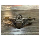 WWII MASTER PILOT STERLING SILVER WINGS