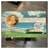1977 FRANKLIN MINT PROMOTION CARD BRONZE TOKEN