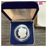 MORGAN MINT PROOF COMMEM SILVER PLATED COIN