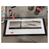 LARGE FRAMED PRINT BIG SKY & OTHER