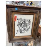 VINTAGE WAGON FRAMED PRINT