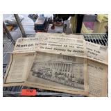 LOT OF VINTAGE NEWSPAPERS