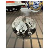 JOE ST CLAIR GLASS PAPERWEIGHT