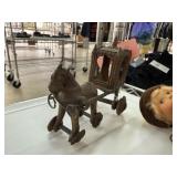 ANTIQUE INDIAN BRONZE TEMPLE HORSE