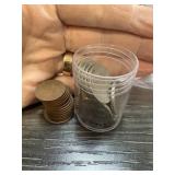 LOT OF MIXED WHEAT PENNIES CENTS / JEFFERSON NICKS