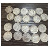 QTY 2O MIXED DATE ROOSEVELT SILVER DIMES
