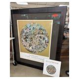 THE MILLENIUM FINE TAPESTRY FRAMED PRINT & BOOK