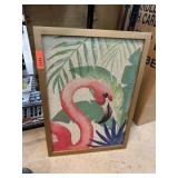 FLAMINGO TEXTILE WALL ART