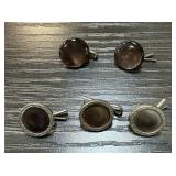 VINTAGE CUFFLINKS BUTTON SET