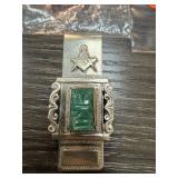 STERLING SILVER FREEMASON MONEY CLIP