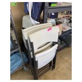 QTY 6 LIFETIME FOLDING CHAIRS