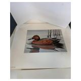 1985-86 G MOBLEY SIGNED DUCK PRINT