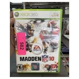 XBOX 360 VIDEO GAME MADDEN 2010