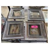 6PC AFRICAN ANIMAL WALL ART