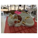 JAPANESE PORCELAIN CAT SIGNED