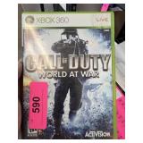 XBOX 360 VIDEO GAME CALL OF DUTY WORLD AT WR