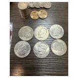 6 MIXED DATE IKE DOLLARS