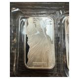 1 OZ .999 SILVER BULLION BAR STATUE OF LIBERTY