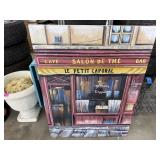 LARGE CANVAS WALL ART / CAFE