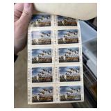 SHEET OF 1989 WATERFOWL DUCK STAMPS