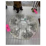 STERLING SILVER OVERLAY TRAY / PLATTER