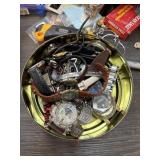 TIN OF MISC WATCHES