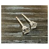 STERLING SILVER STUD EARRINGS