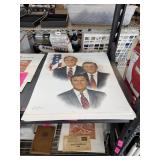 VERY LARGE LOT SIGNED PRINTS THE BUSHS D ADAIR