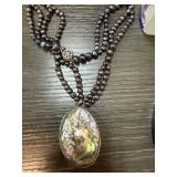 PEARL AND ABALONE NECKLACE